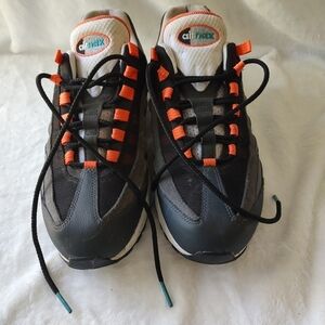Mens Sneakers - Black and Orange